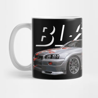 blitz GT-R R34 V spec II N1 Skyline BNR34 KV2 Athlete Silver R348 Autobahn Project Mug